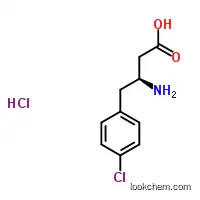 Molecular Structure of 270596-41-3 ((S)-3-AMINO-4-(4-CHLOROPHENYL)BUTANOIC ACID HYDROCHLORIDE)